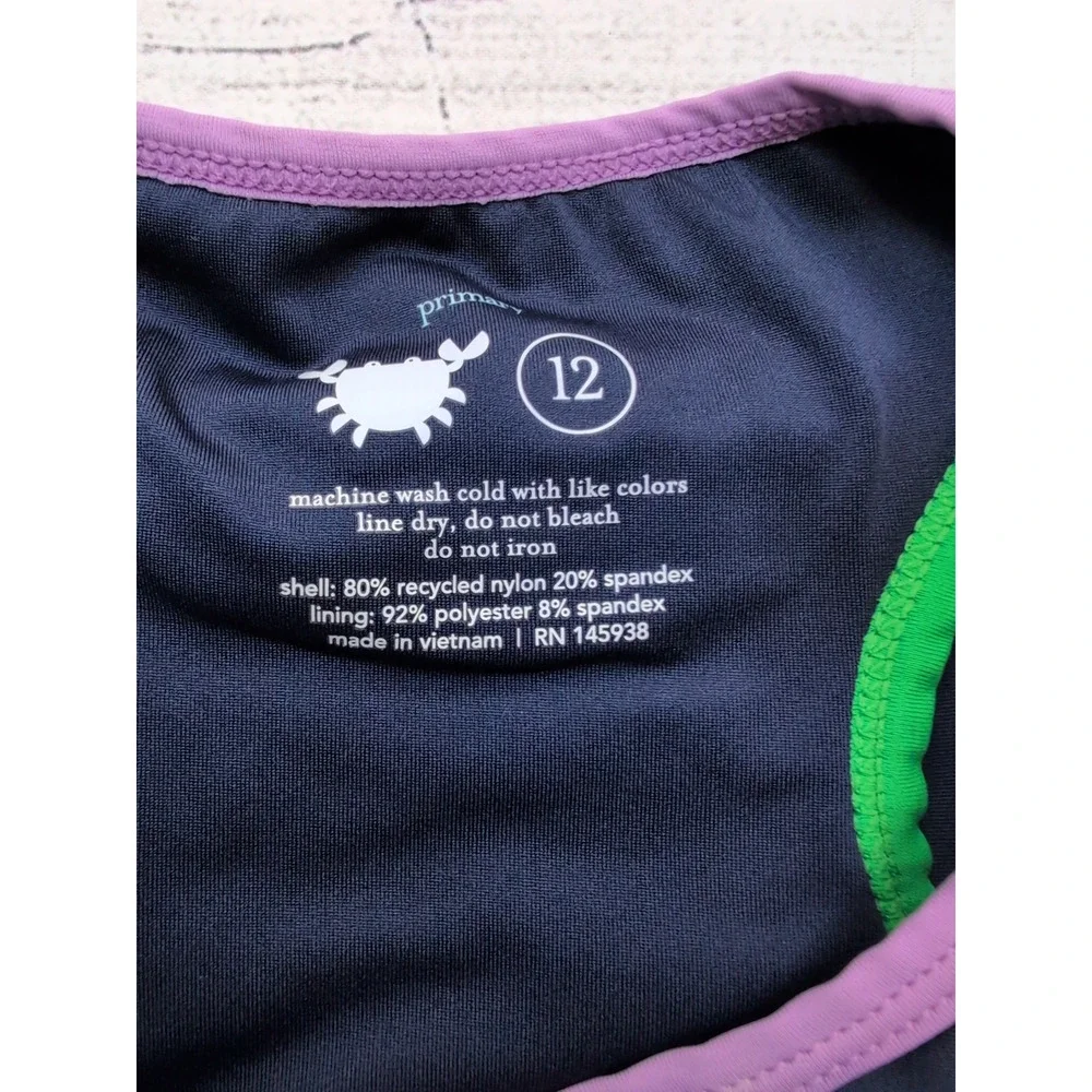 12 Primary Navy Tankini Top